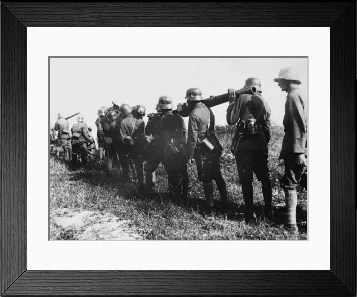 Framed Print : German infantry WWI Framed Print : German infantry WWI