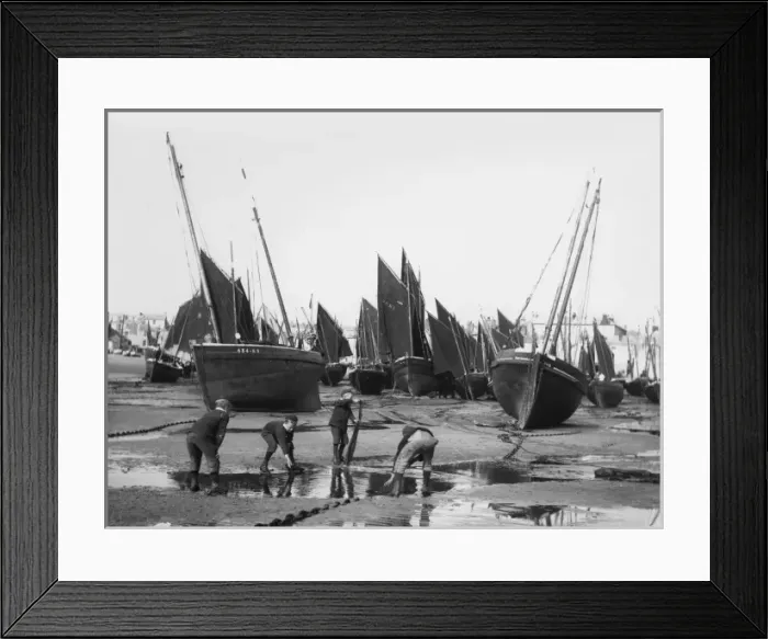 Framed Print : Boys playing in the harbour, St Ives, Cornwall Framed Print : Boys playing in the harbour, St Ives, Cornwall