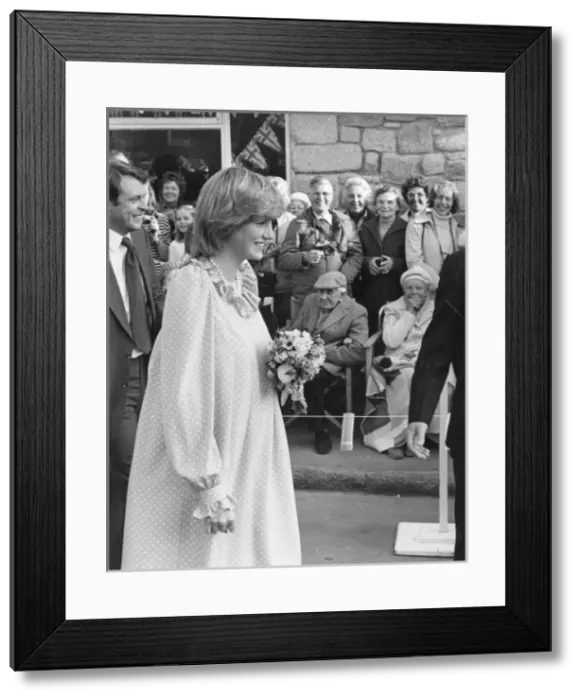 Framed Print : Diana, Princess of Wales, in St Marys, Scilly Isles Framed Print : Diana, Princess of Wales, in St Marys, Scilly Isles