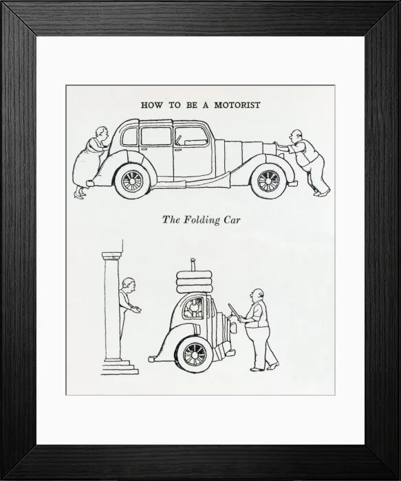 Framed Print : Folding car / W H Robinson Framed Print : Folding car / W H Robinson