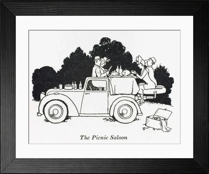 Framed Print : The Picnic Saloon / W H Robinson Framed Print : The Picnic Saloon / W H Robinson