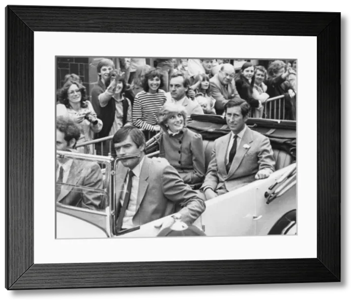 Framed Print : Prince and Princess of Wales, St Columb, Cornwall Framed Print : Prince and Princess of Wales, St Columb, Cornwall