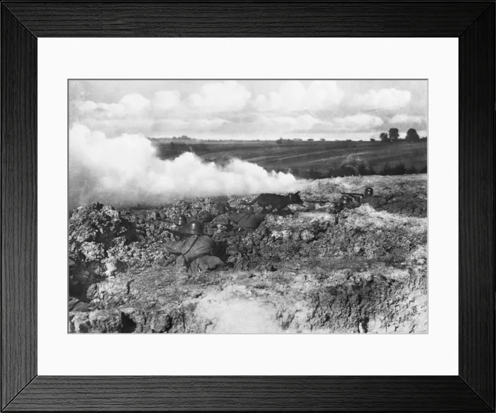 Framed Print : German troops WWI