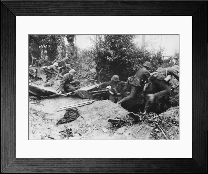 Framed Print : German infantry WWI Framed Print : German infantry WWI