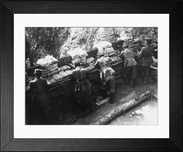 Framed Print : German barricade WWI Framed Print : German barricade WWI