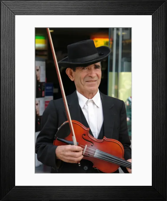 Framed Print : Musician from Gaula, in Funchal, Madeira Framed Print : Musician from Gaula, in Funchal, Madeira