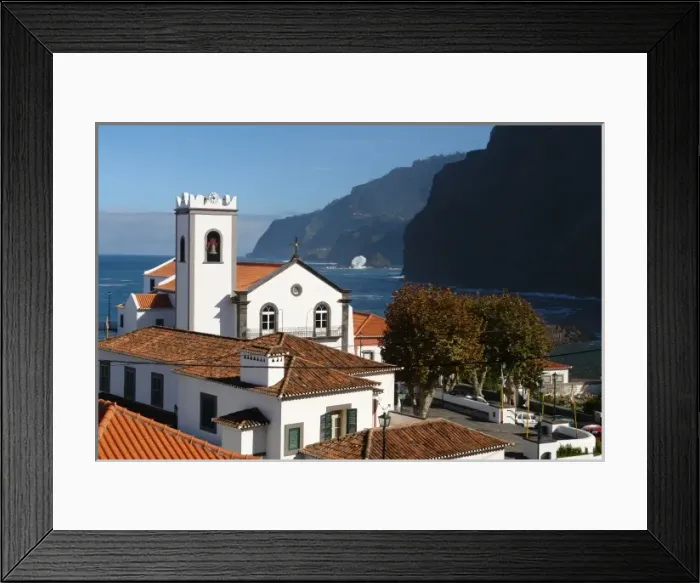 Framed Print : Village church at Ponta Delgada, Madeira Framed Print : Village church at Ponta Delgada, Madeira