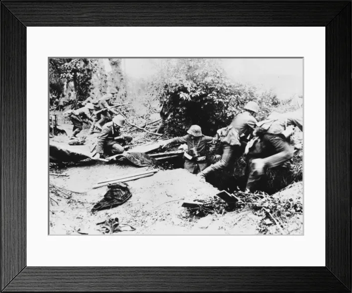 Framed Print : German infantry WWI Framed Print : German infantry WWI