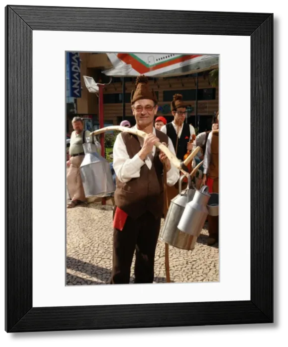Framed Print : Folklore group in Funchal, Madeira