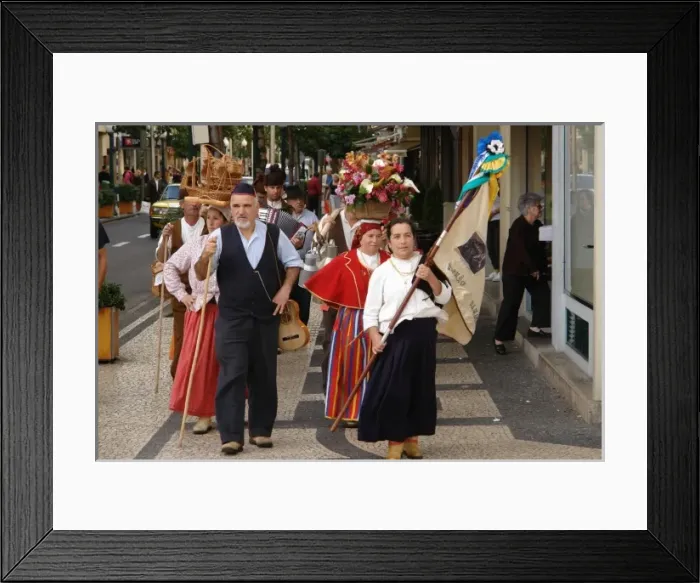 Framed Print : Folklore group in Funchal, Madeira Framed Print : Folklore group in Funchal, Madeira