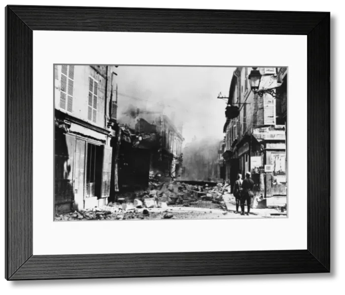 Framed Print : Soissons ruins WWI Framed Print : Soissons ruins WWI