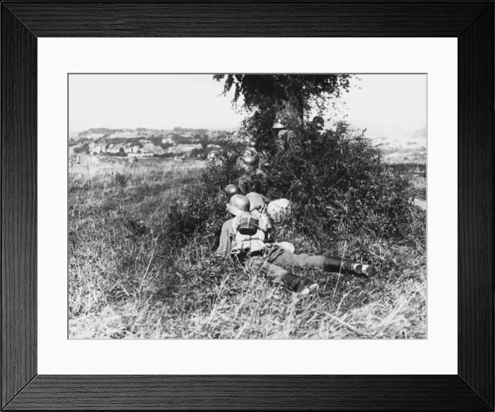 Framed Print : Dismounted German cavalry WWI Framed Print : Dismounted German cavalry WWI