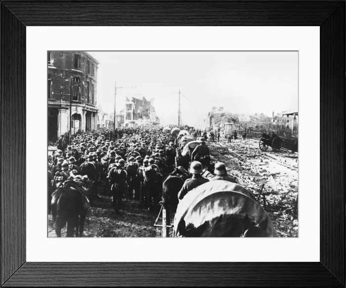 Framed Print : German troops WWI Framed Print : German troops WWI