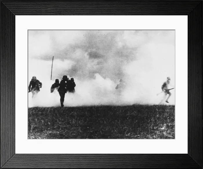 Framed Print : German infantry WWI Framed Print : German infantry WWI