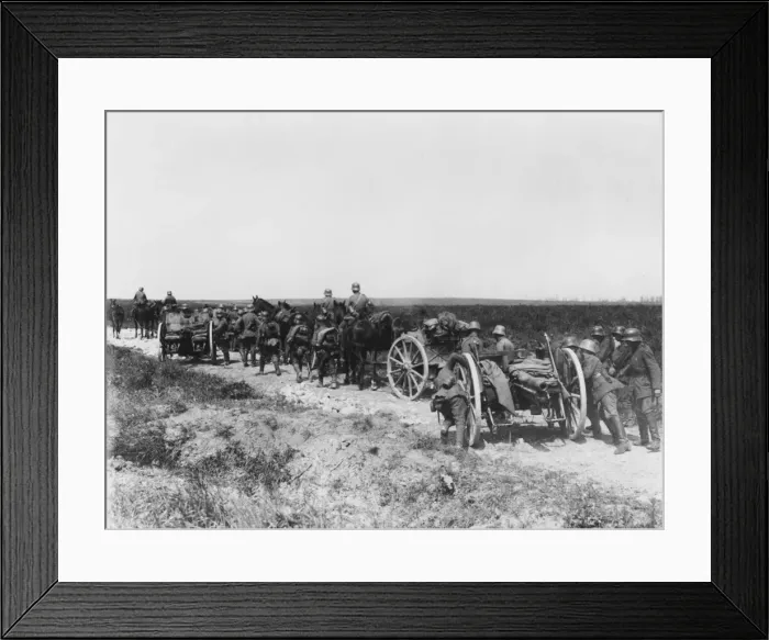 Framed Print : German artillery WWI Framed Print : German artillery WWI