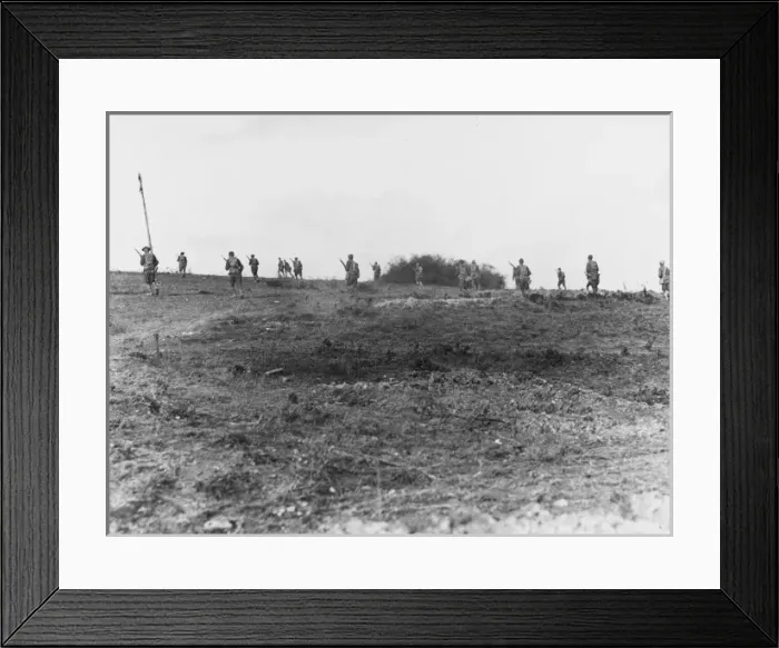 Framed Print : Allied infantry WWI Framed Print : Allied infantry WWI