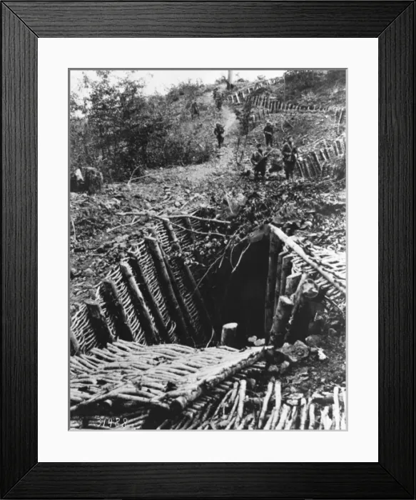 Framed Print : Hindenburg Line WWI Framed Print : Hindenburg Line WWI