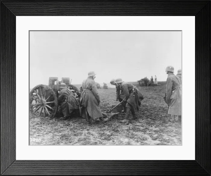 Framed Print : German artillery WWI Framed Print : German artillery WWI