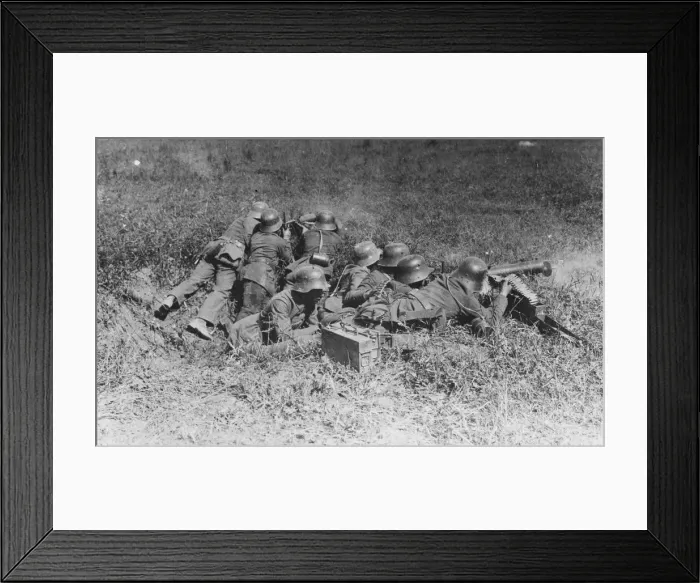 Framed Print : German machine gunners WWI Framed Print : German machine gunners WWI