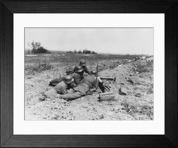 Framed Print : German machine gun WWI Framed Print : German machine gun WWI