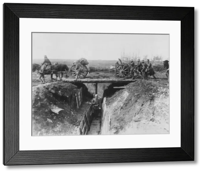 Framed Print : German artillery WWI Framed Print : German artillery WWI