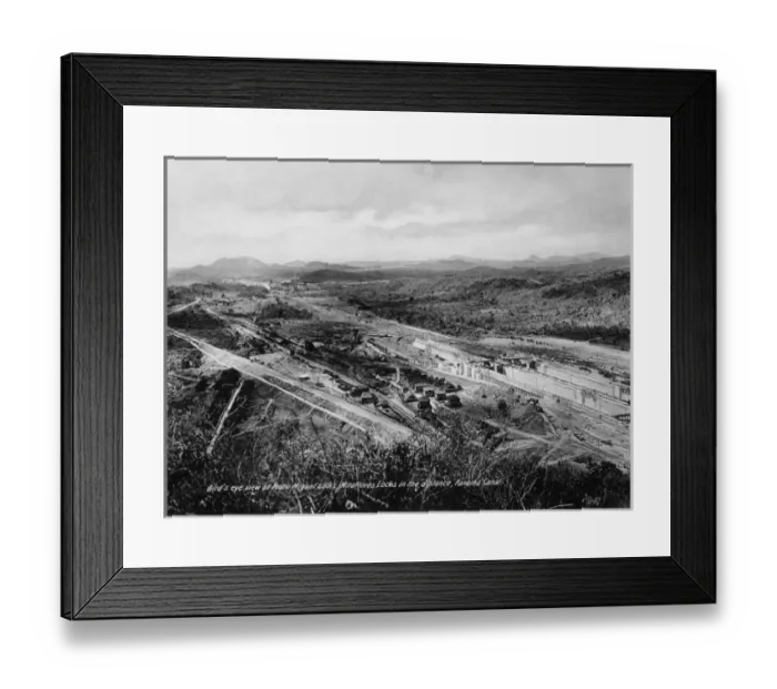 Framed Print : Construction of the Panama Canal Framed Print : Construction of the Panama Canal