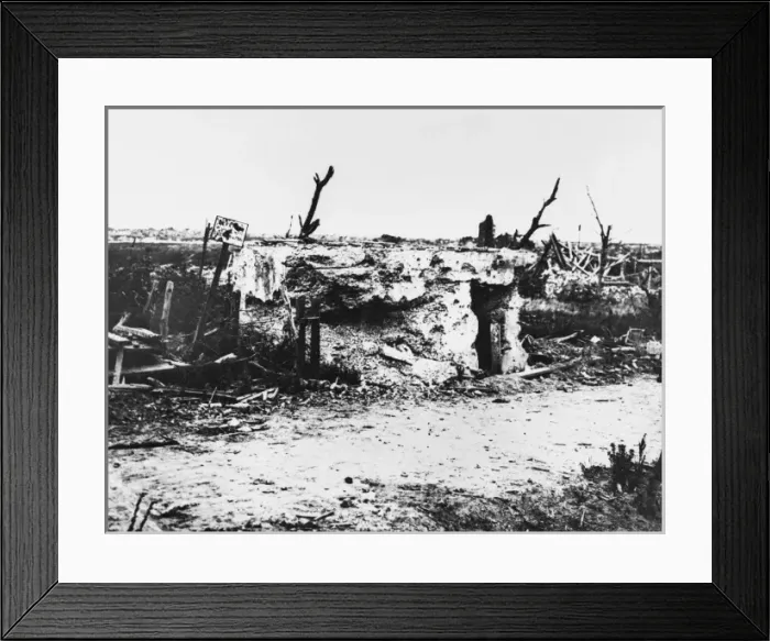 Framed Print : German pillbox WWI Framed Print : German pillbox WWI