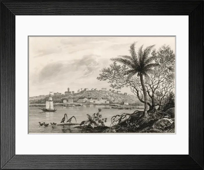 Framed Print : The city and Castle of Frederyca in Paraiba, Brazil Framed Print : The city and Castle of Frederyca in Paraiba, Brazil