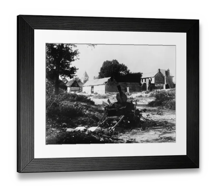 Framed Print : Destroyed German field kitchen WWI Framed Print : Destroyed German field kitchen WWI