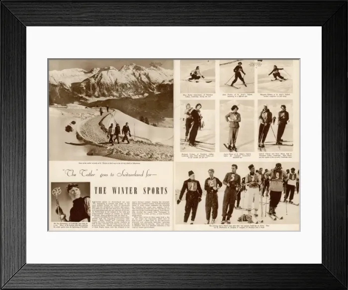 Framed Print : The Tatler goes to Switzerland