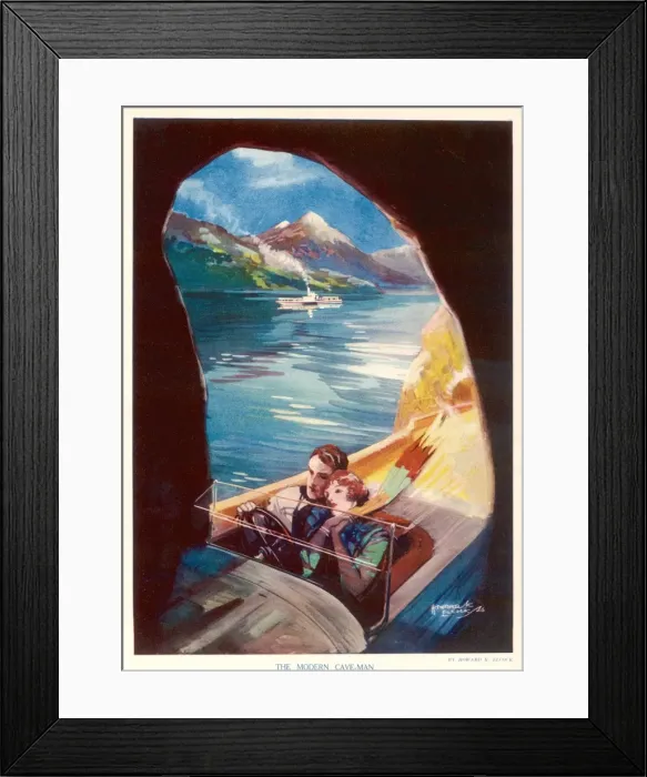 Framed Print : The Modern Caveman Framed Print : The Modern Caveman
