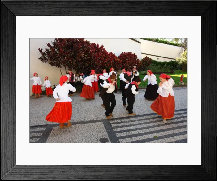 Framed Print : Dancers from Campanario, in Funchal, Madeira Framed Print : Dancers from Campanario, in Funchal, Madeira