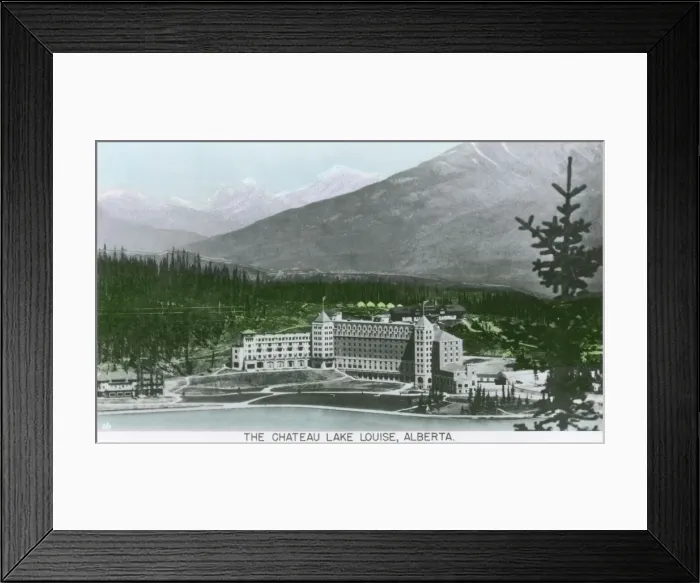 Framed Print : Canada - Chateau Lake Louise, Alberta Framed Print : Canada - Chateau Lake Louise, Alberta