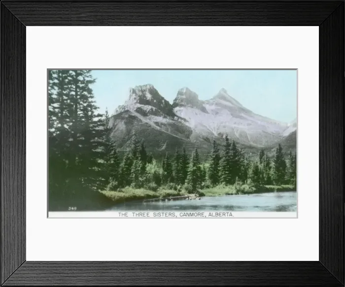 Framed Print : Canada - The Three Sisters, Canmore, Alberta Framed Print : Canada - The Three Sisters, Canmore, Alberta