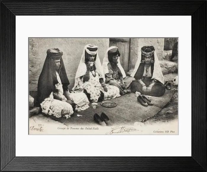Framed Print : Women of the Ouled-Nails resting, Algeria Framed Print : Women of the Ouled-Nails resting, Algeria