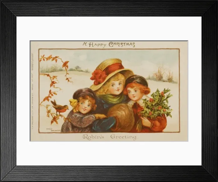 Framed Print : Robins Greeting by Ethel Parkinson Framed Print : Robins Greeting by Ethel Parkinson