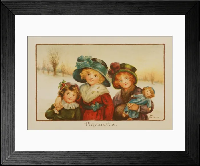 Framed Print : Playmates by Ethel Parkinson Framed Print : Playmates by Ethel Parkinson
