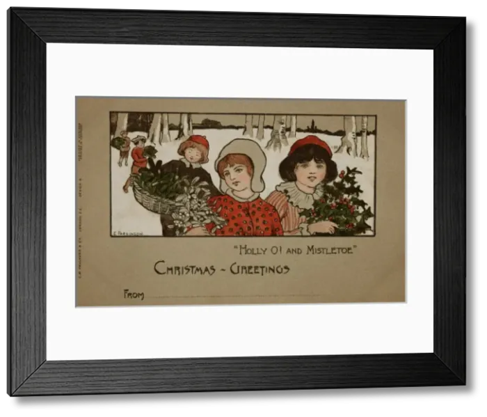 Framed Print : Holly O! and Mistletoe, by Ethel Parkinson Framed Print : Holly O! and Mistletoe, by Ethel Parkinson