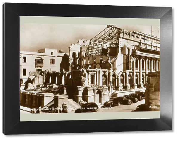 Royal Opera House in Valletta, Malta - Ruins