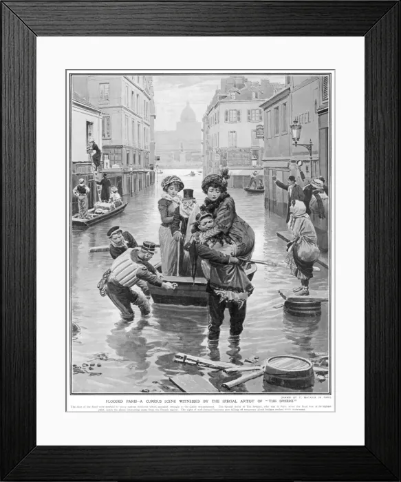 Framed Print : Flooded Paris Framed Print : Flooded Paris