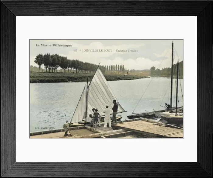 Framed Print : Joinville-de-Port, France - River Marne Framed Print : Joinville-de-Port, France - River Marne