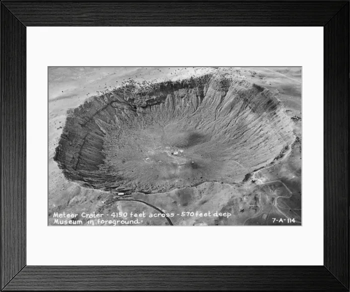 Framed Print : Meteor Crater - Arizona Framed Print : Meteor Crater - Arizona