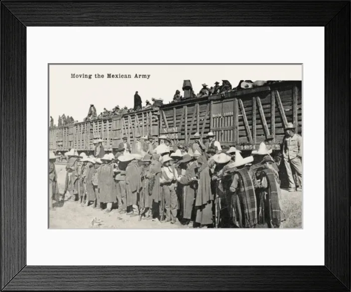 Framed Print : Moving the Mexican Army Framed Print : Moving the Mexican Army