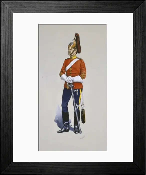 Framed Print : Captain of the 3rd (Prince Wales s) Dragoon Guards Framed Print : Captain of the 3rd (Prince Wales s) Dragoon Guards