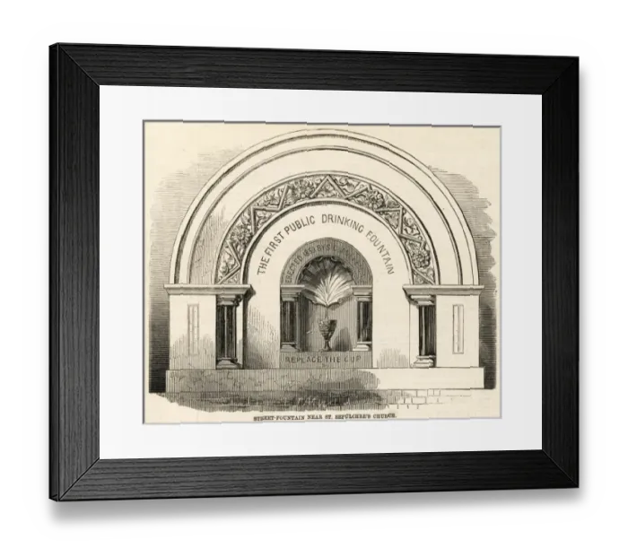 Framed Print : Public Drinking Fountain Framed Print : Public Drinking Fountain