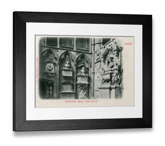 Framed Print : Poets Corner - Westminster Abbey Framed Print : Poets Corner - Westminster Abbey