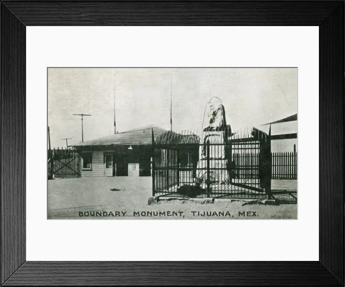 Framed Print : Boundary Monument between USA and Mexico - Tijuana Framed Print : Boundary Monument between USA and Mexico - Tijuana