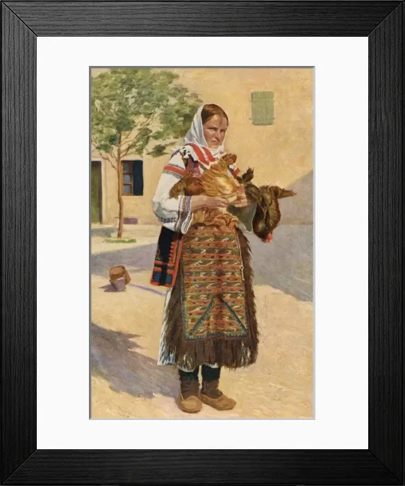 Framed Print : Croatia - Traditional National Costume (7 / 8) Framed Print : Croatia - Traditional National Costume (7 / 8)