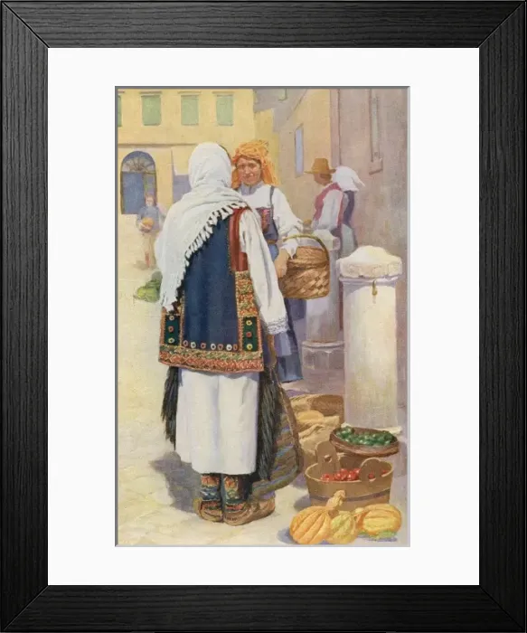 Framed Print : Croatia - Traditional National Costume (8 / 8) Framed Print : Croatia - Traditional National Costume (8 / 8)