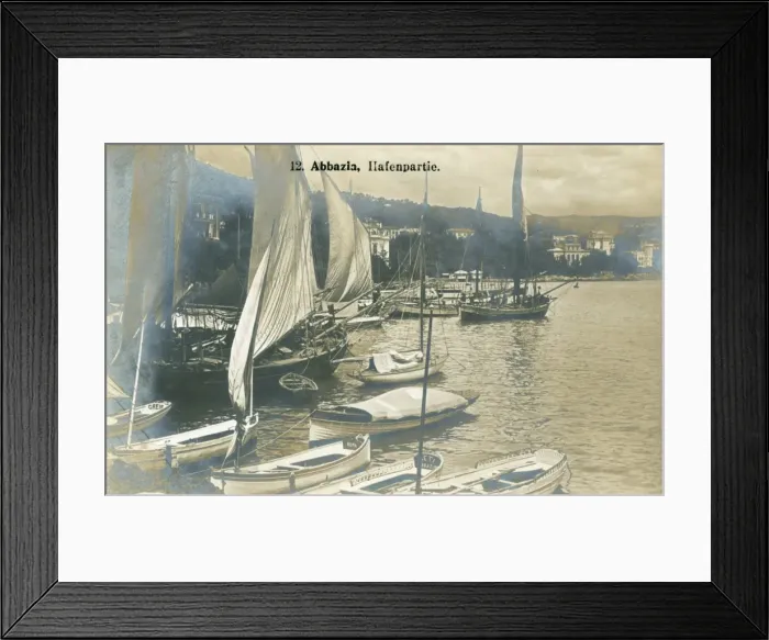 Framed Print : Croatia - Opatija (Abbazia) - Harbour Framed Print : Croatia - Opatija (Abbazia) - Harbour